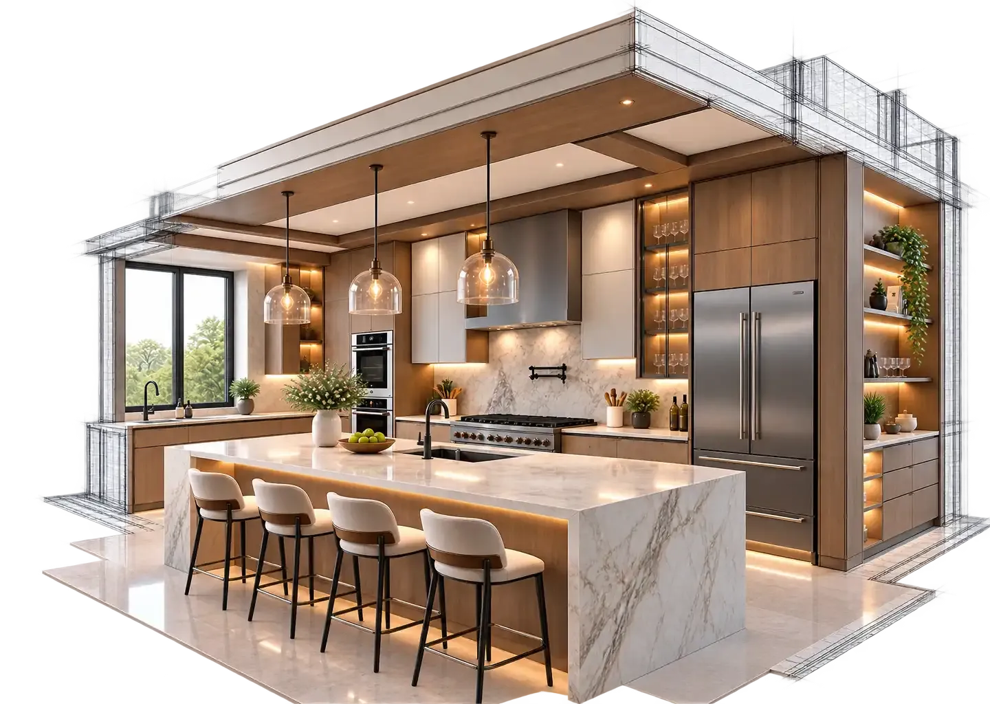 Kitchen BIM and Architectural Visualization