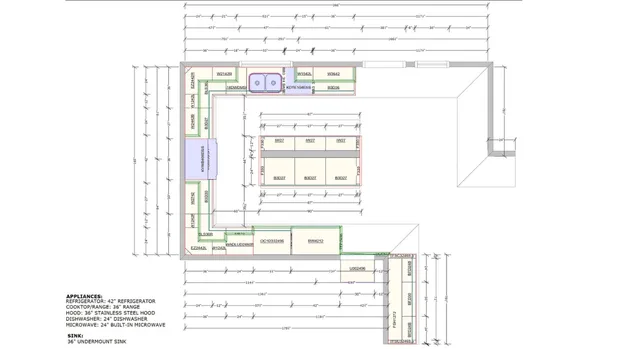 Core BIM Solutions complete CAD production drawing package with cabinet layout and schedules